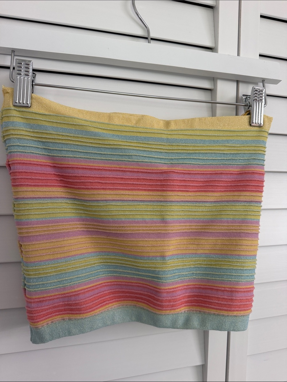 Anthropologie Pastel Striped tube - Yellow, Pink, Blue, Green, Cream
